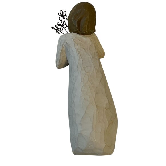 WILLOW TREE Girl Friendship Resin Figurine Bouquet of Flowers Hand Painted - Picture 3 of 5